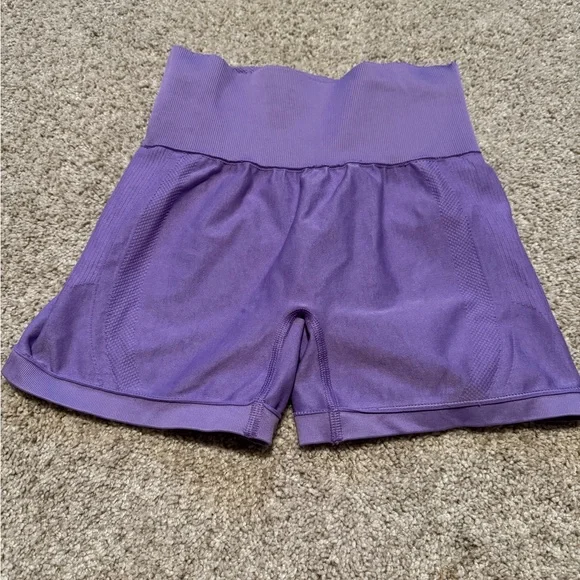 AYBL Women's Athletic Shorts in Purple - Picture 7 of 8